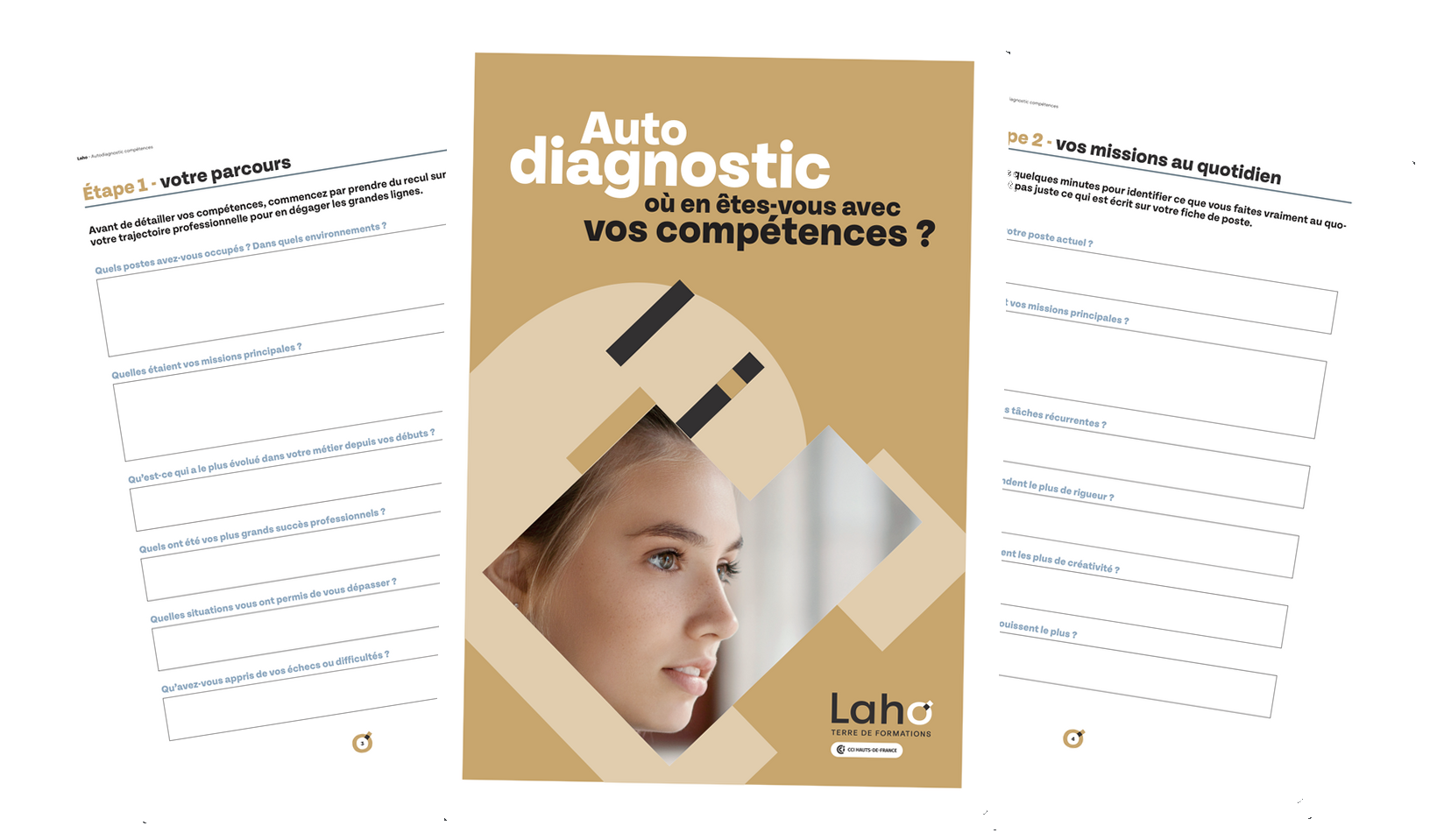 Pages intérieures de l'autodiagnostic « Faire le point sur ses compétences »